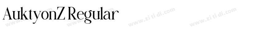 AuktyonZ Regular字体转换